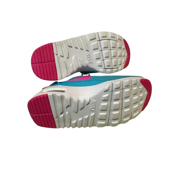 NIKE Air Max Thea Pink Aqua Kids Sneakers Size 11C - Picture 6 of 6